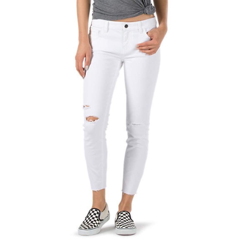 Vans White Cropped Skinny Jean